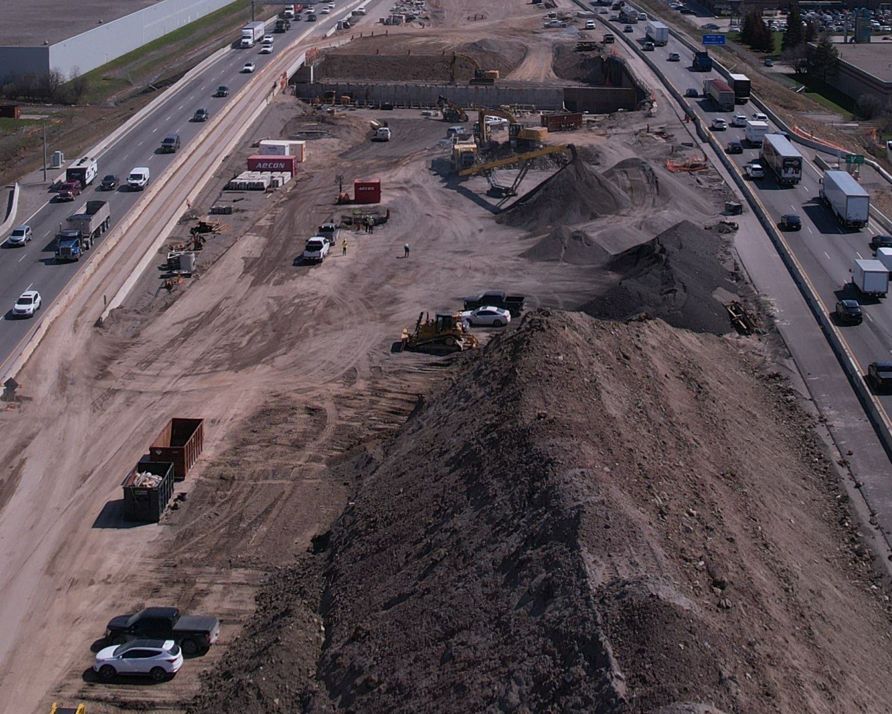 Soil washing for excavated soils.